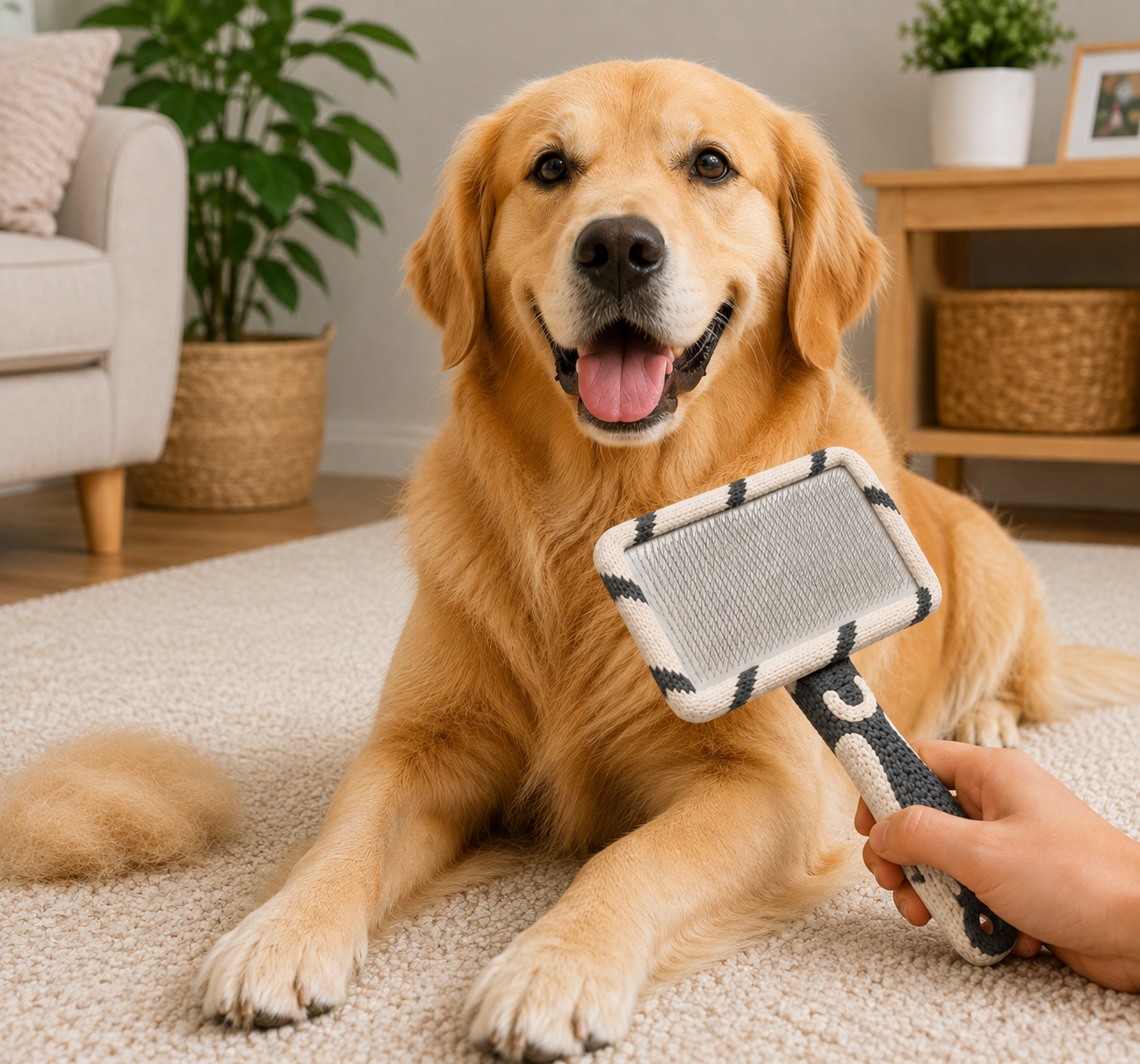 self cleaning slicker dog brush – rectangular pet grooming brush for shedding, detangling and coat maintenance self cleaning slicker dog brush – rectangular pet grooming brush for shedding, detangling and coat maintenance