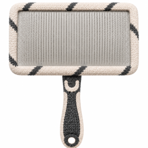 self cleaning slicker dog brush – rectangular pet grooming brush for shedding, detangling and coat maintenance